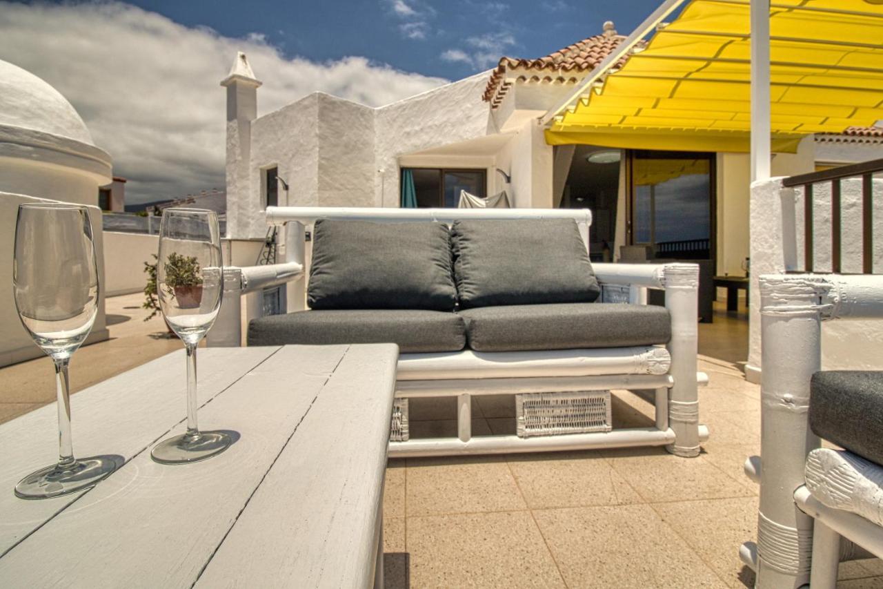 Penthouse Sea View Jacuzzy Terrace & Pool Apartment Playa Feñabe Exterior foto