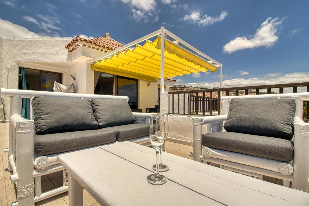 Penthouse Sea View Jacuzzy Terrace & Pool Apartment Playa Feñabe Exterior foto