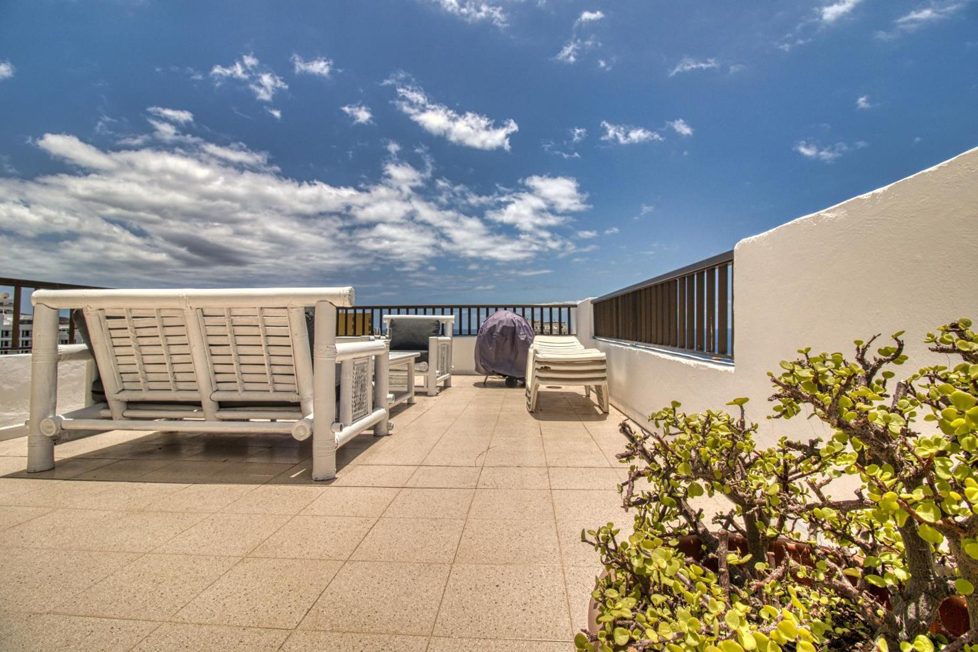 Penthouse Sea View Jacuzzy Terrace & Pool Apartment Playa Feñabe Exterior foto