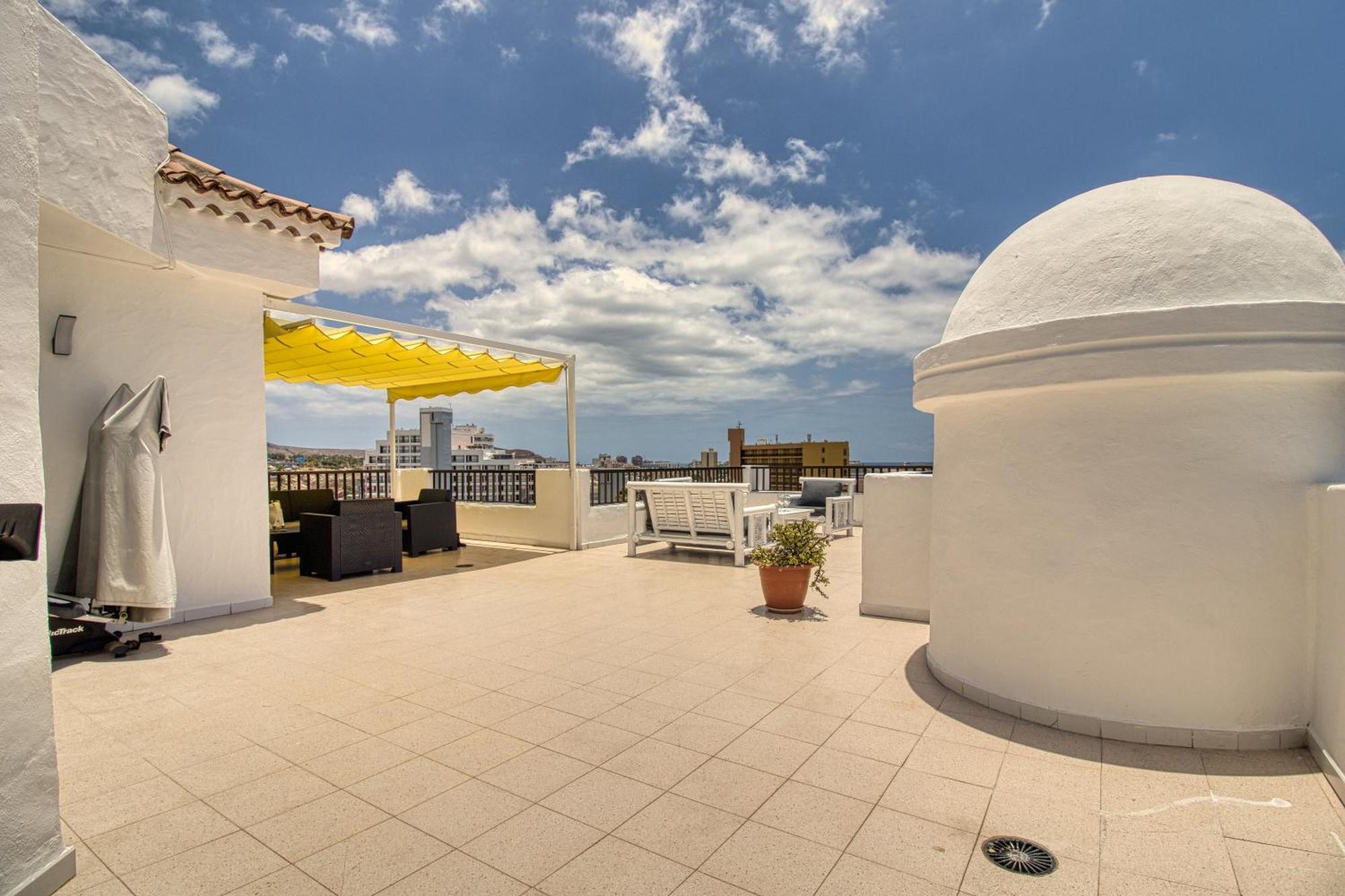 Penthouse Sea View Jacuzzy Terrace & Pool Apartment Playa Feñabe Exterior foto