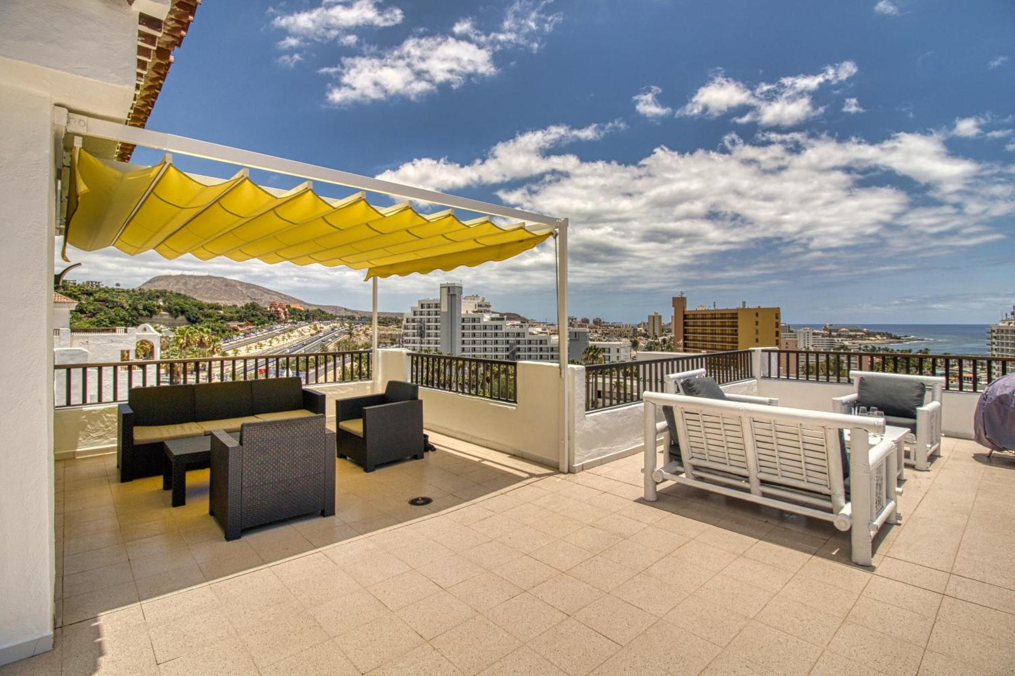 Penthouse Sea View Jacuzzy Terrace & Pool Apartment Playa Feñabe Exterior foto