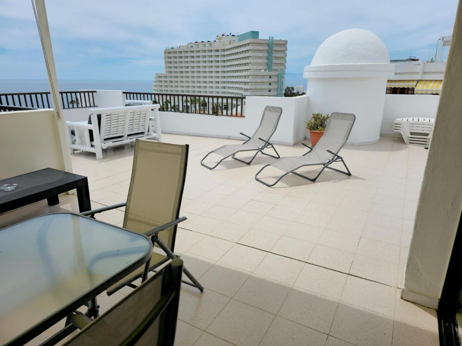 Penthouse Sea View Jacuzzy Terrace & Pool Apartment Playa Feñabe Exterior foto