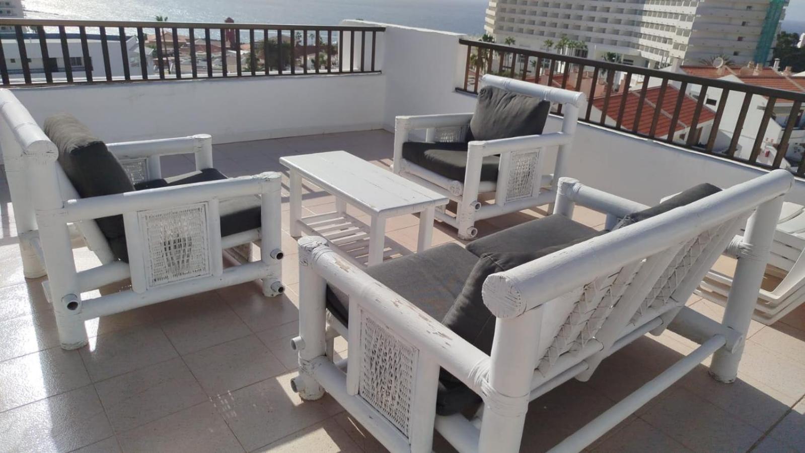 Penthouse Sea View Jacuzzy Terrace & Pool Apartment Playa Feñabe Exterior foto