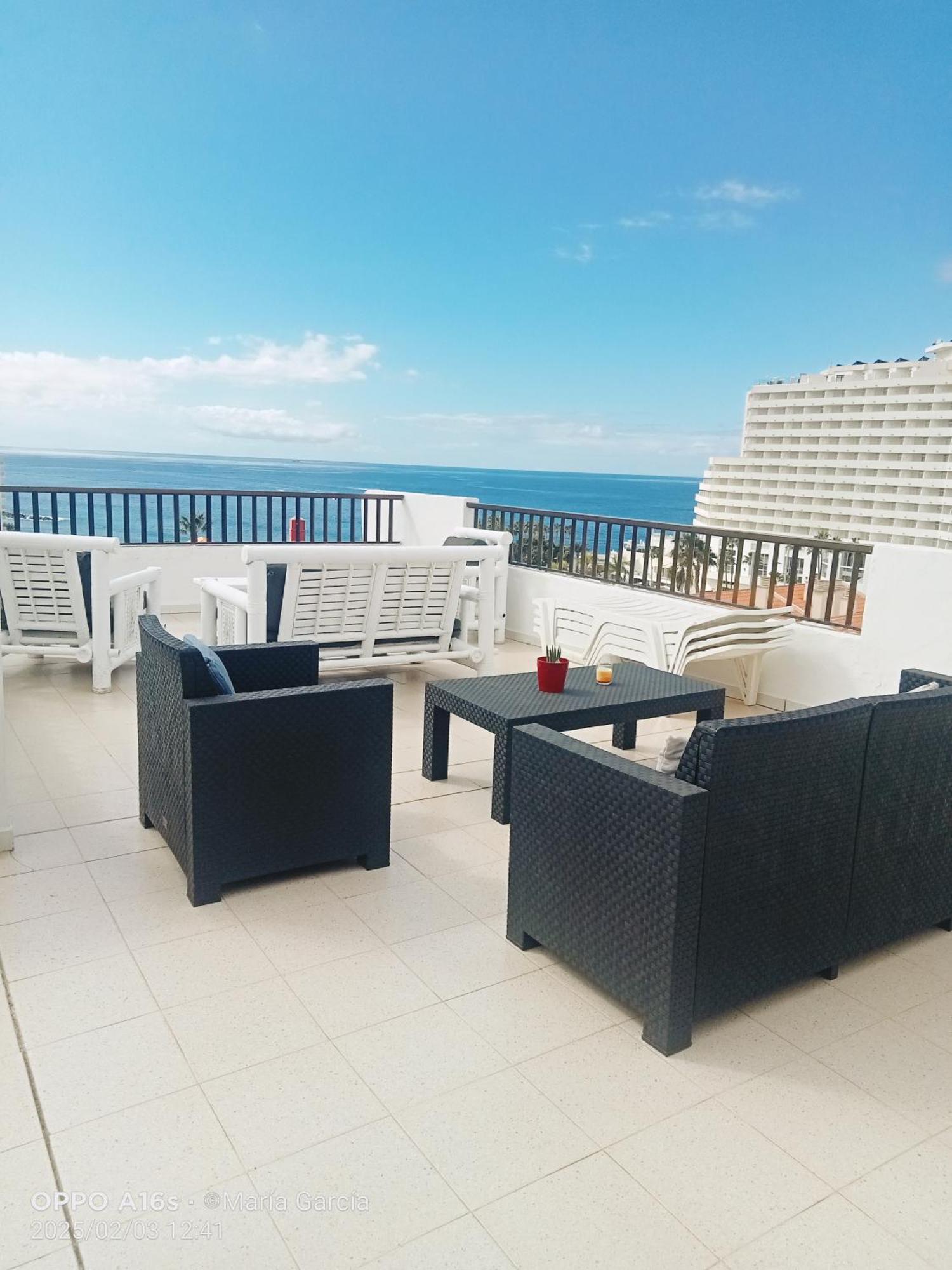 Penthouse Sea View Jacuzzy Terrace & Pool Apartment Playa Feñabe Exterior foto